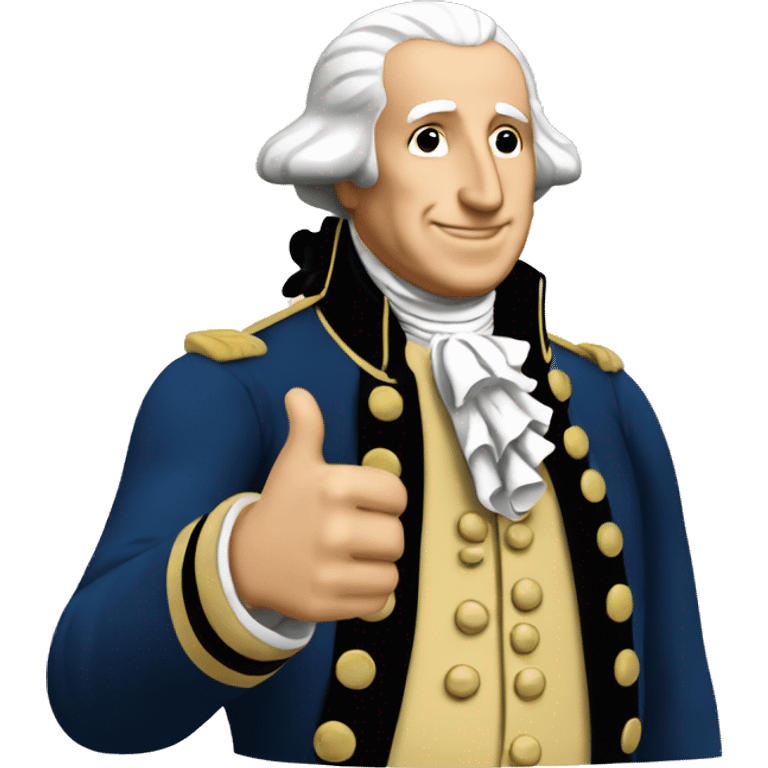 George Washington thumbs up emoji