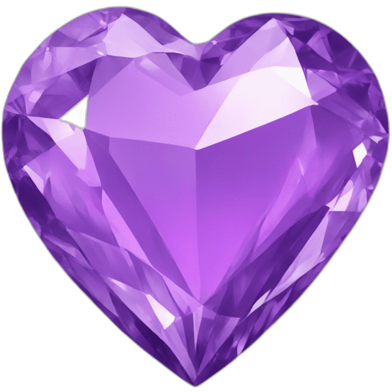 Purple diamond heart emoji