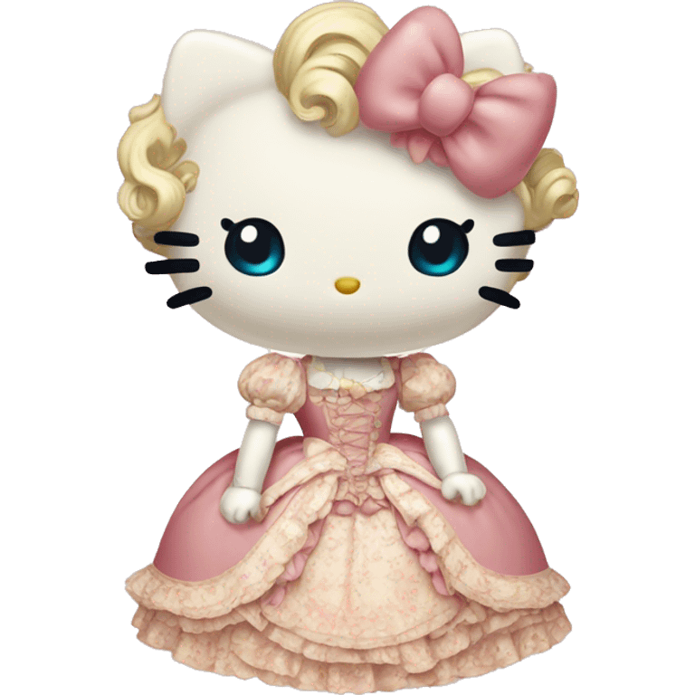 vintage rococo hello kitty emoji