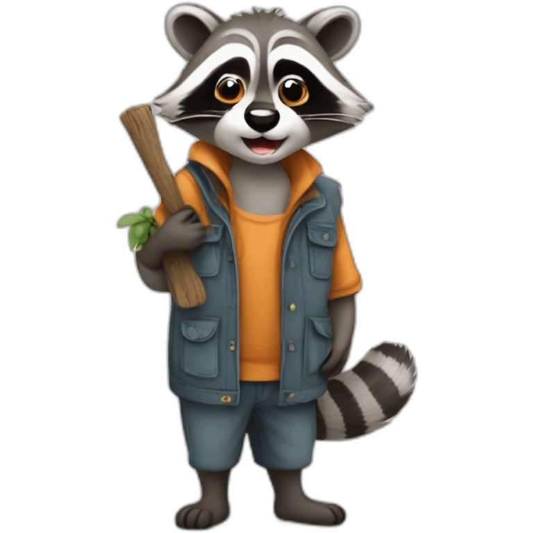 Racoon who smock emoji