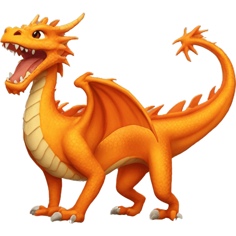 orange dragon emoji