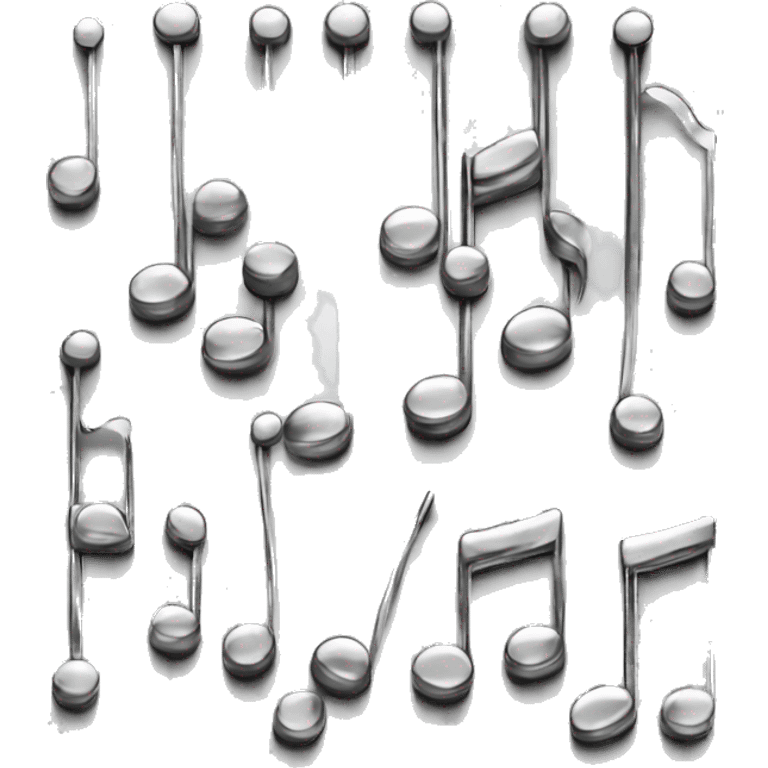 Chrome musical notes emoji