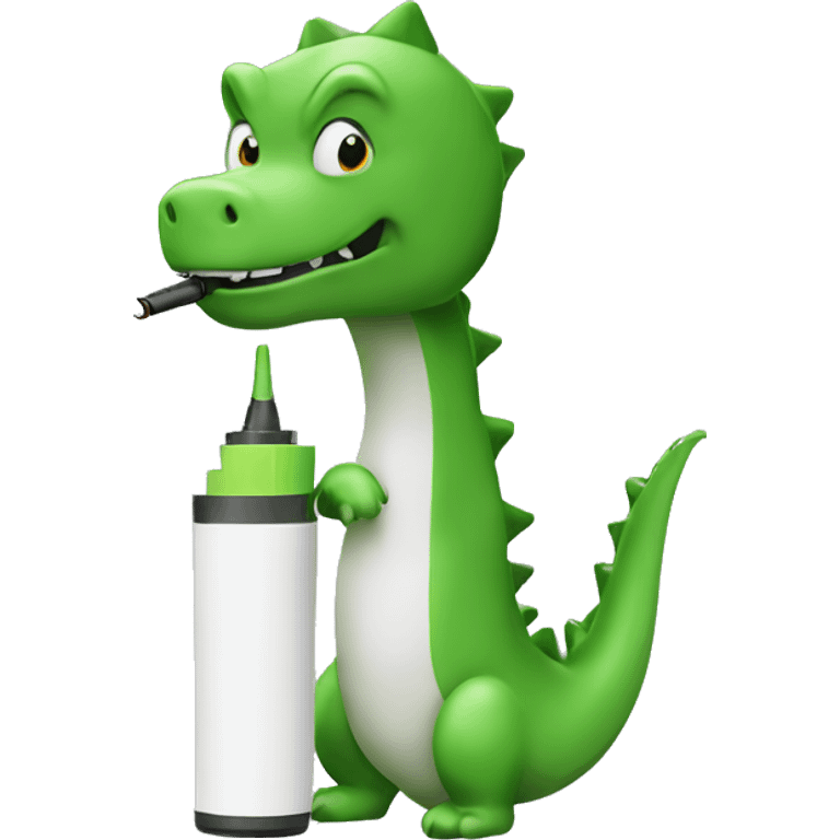 dinasour vaping emoji