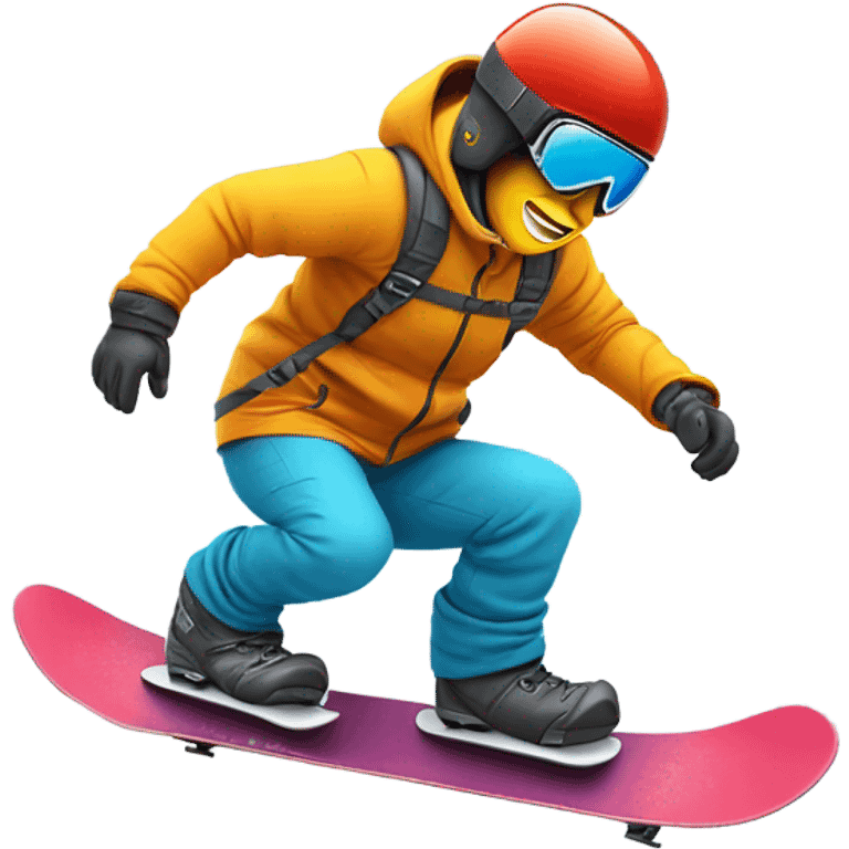 Me snowboarding emoji