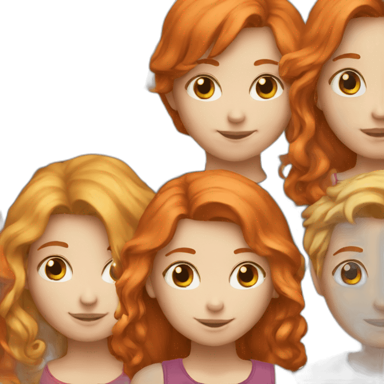 Redhead-girl,blonde-boy emoji