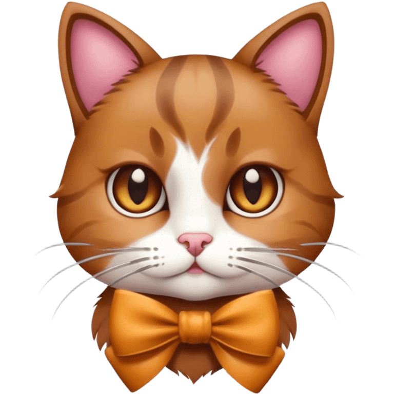 Cat whit bow emoji