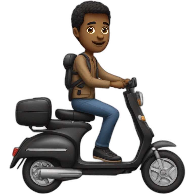 francois holland sur un scooter emoji