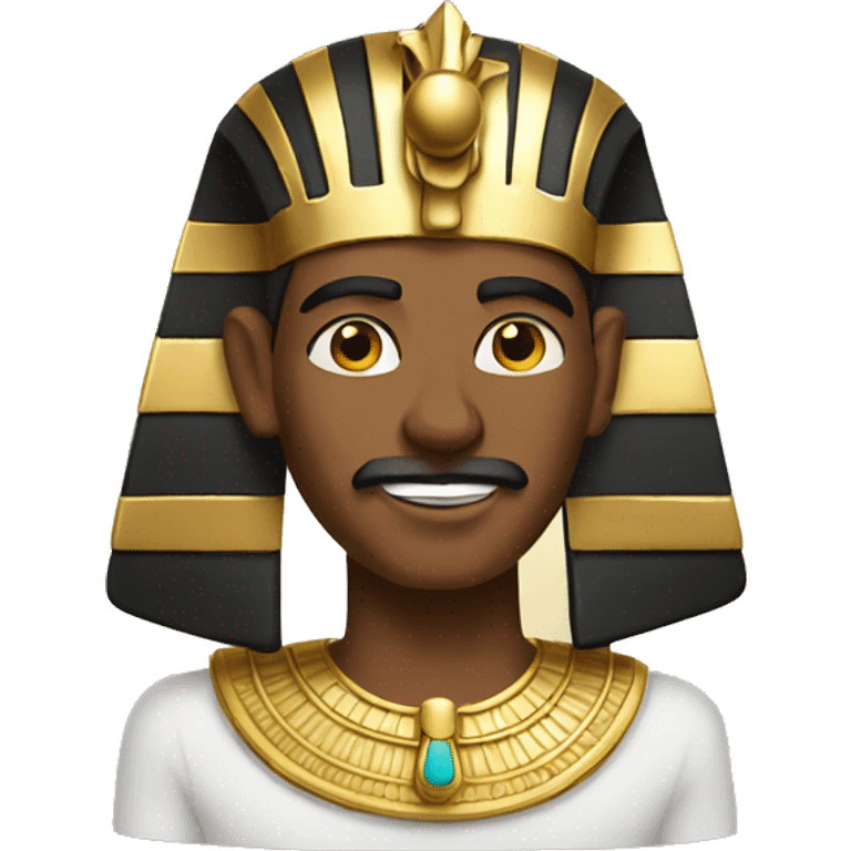 Egyptian king with emoji