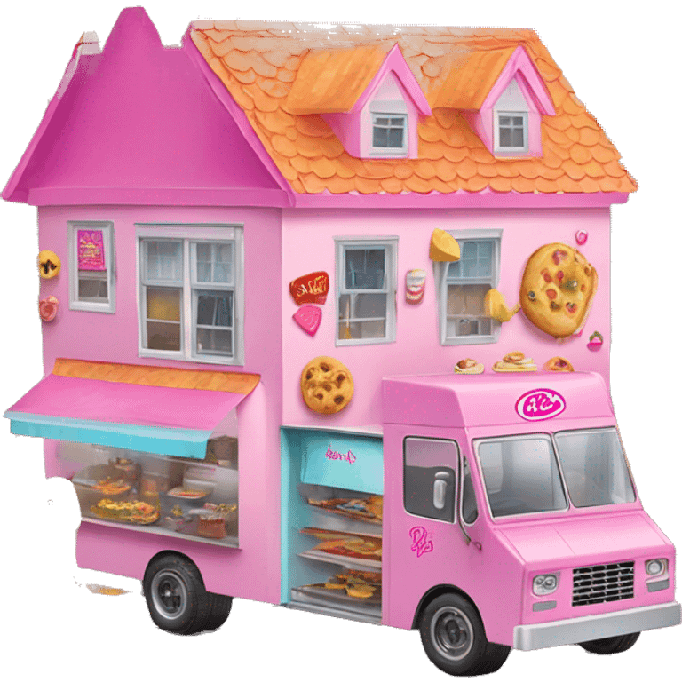 Barbie’s dream house and food truck  emoji