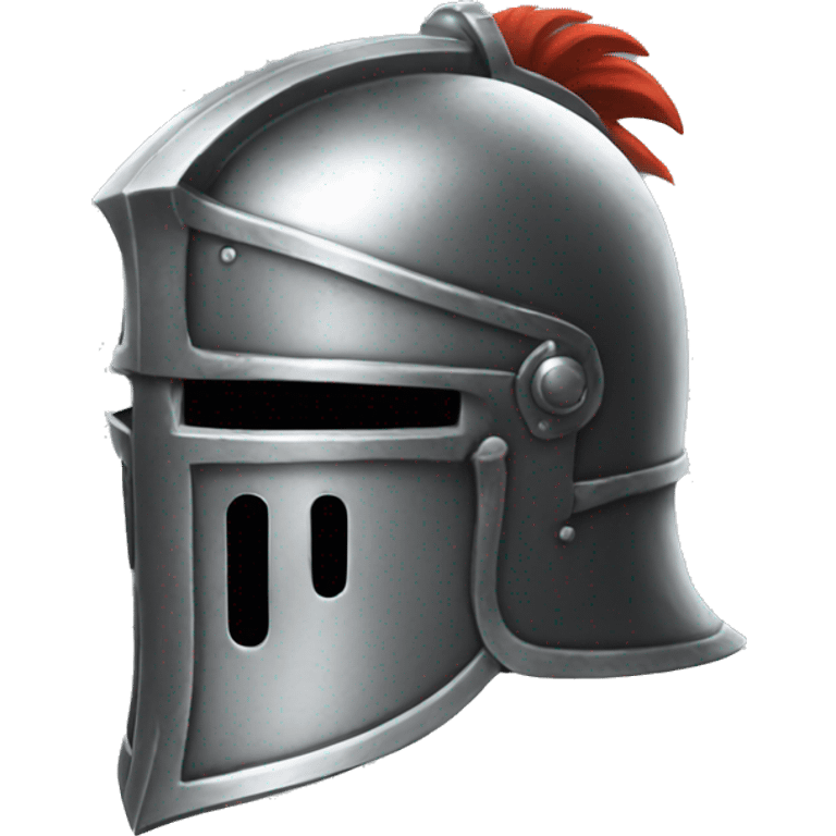 metal knight helmet with visor emoji