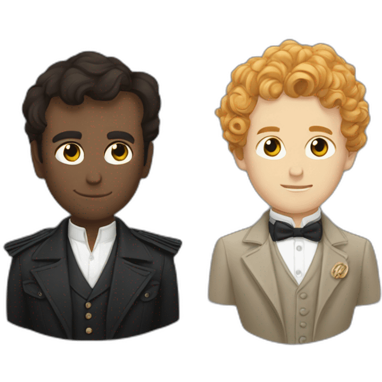 Crowley and aziraphale emoji