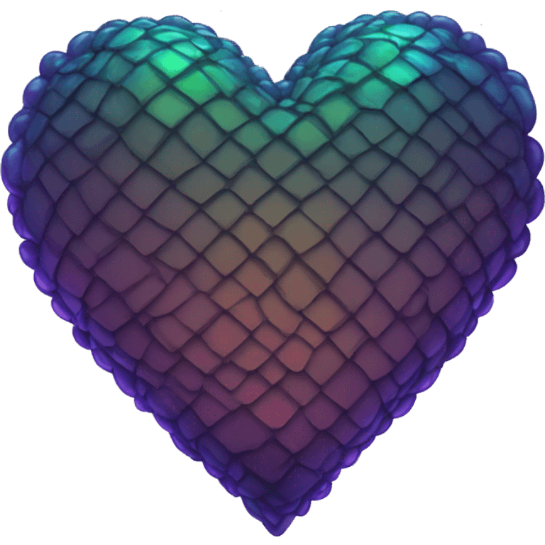 dark iridescent scale heart emoji