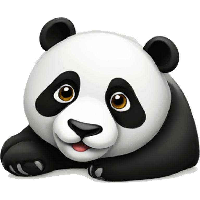 panda laying emoji