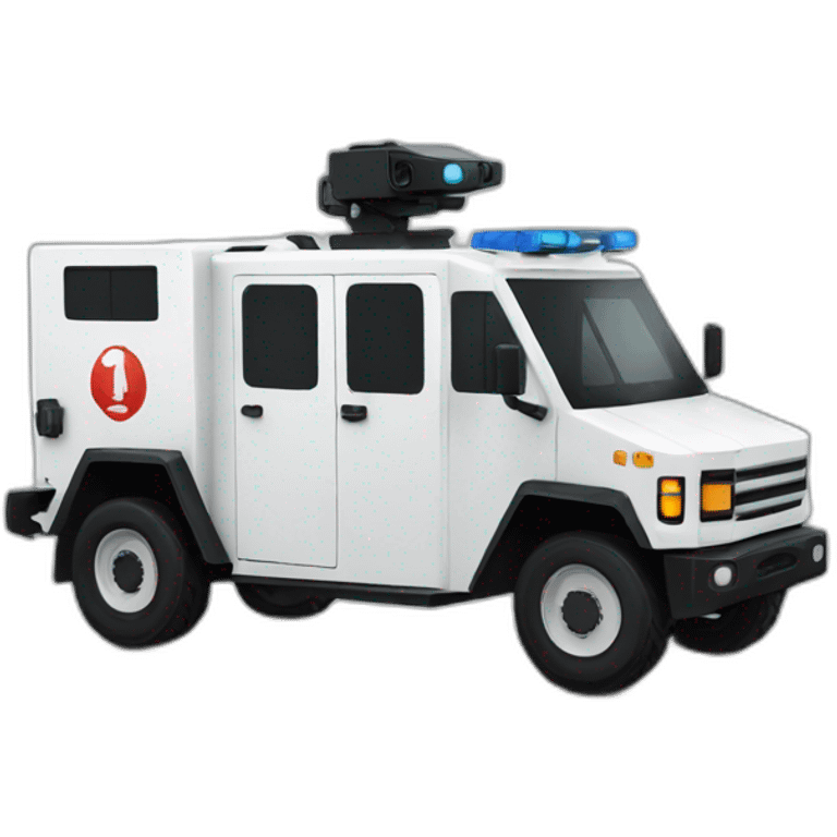 riot control vehicle emoji