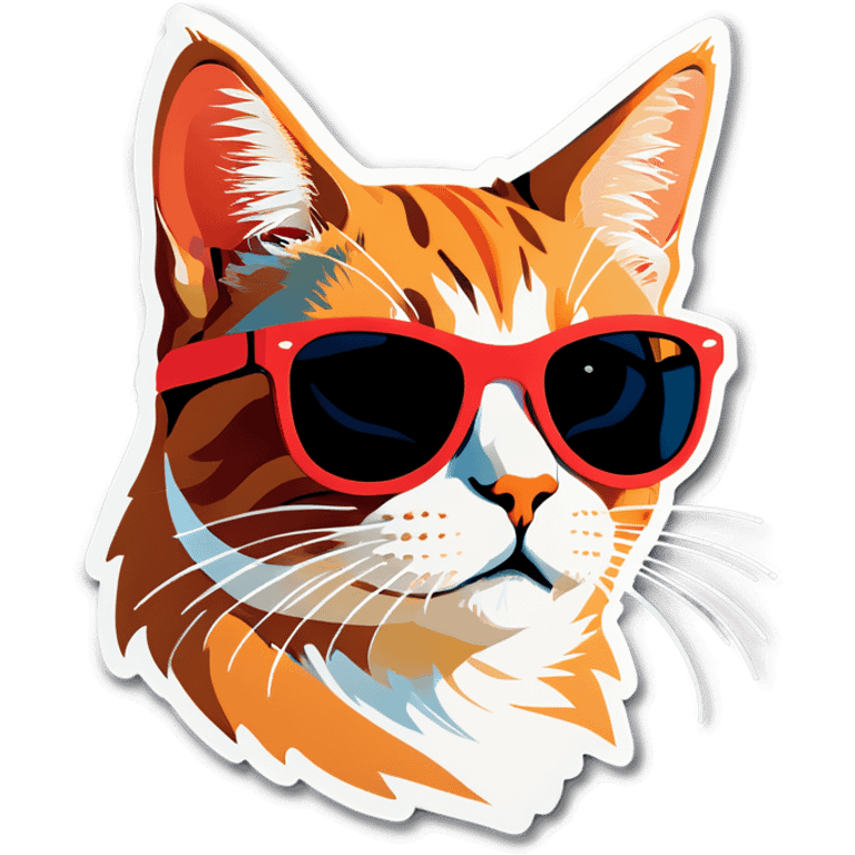 Cat with sunglasses emoji