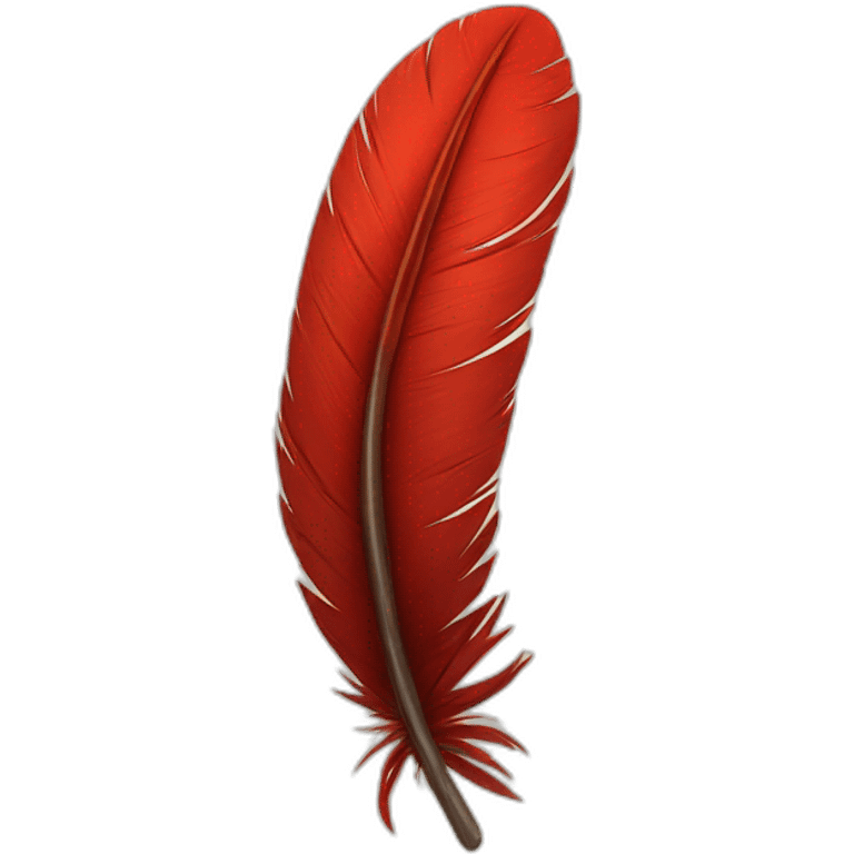 Red feather emoji