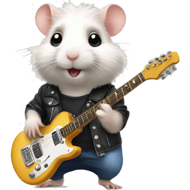 Rockstar hamster emoji