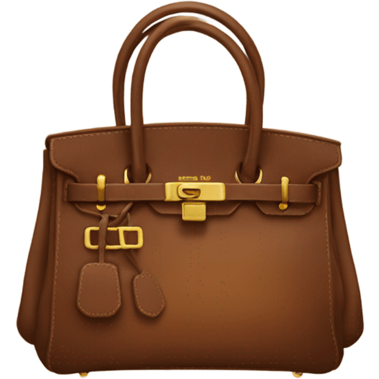 Brown birkin bag emoji