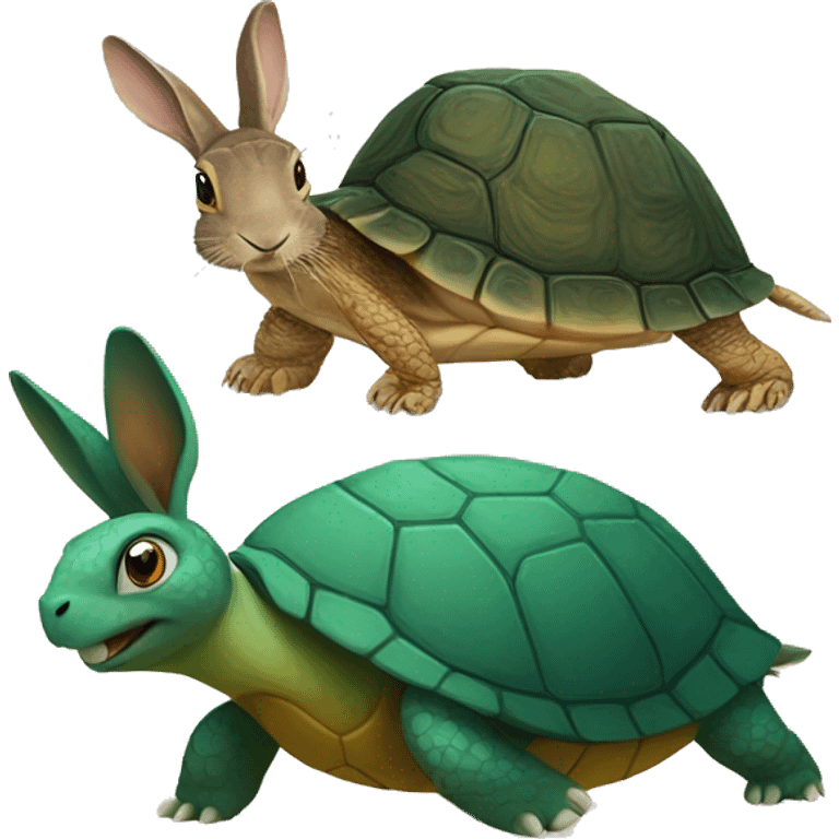 turtle and hare emoji