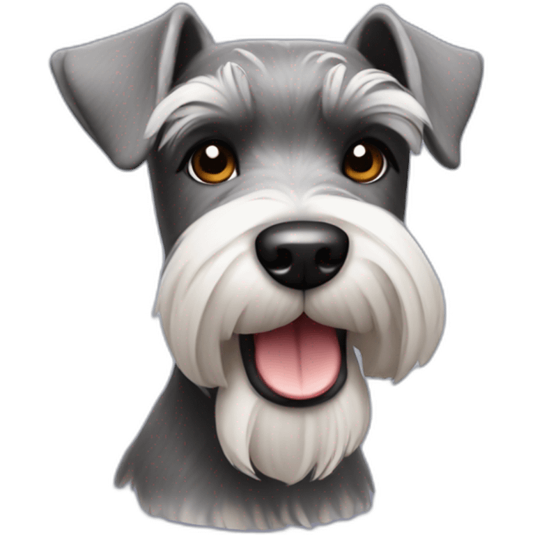 Mini schnauzer dog emoji