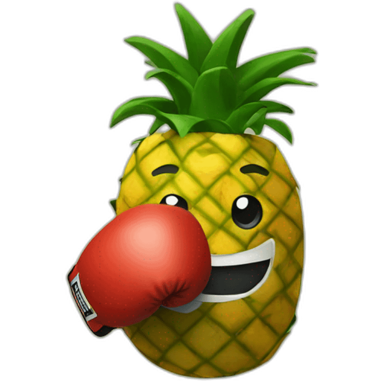 boxing pinapple emoji