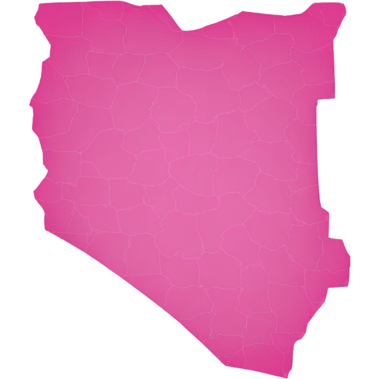 Congo map in pink emoji