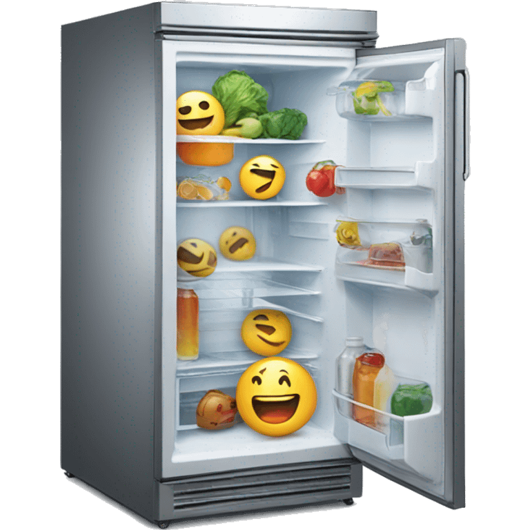 refrigerator laughs emoji