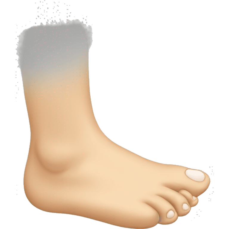 Foot with face  emoji