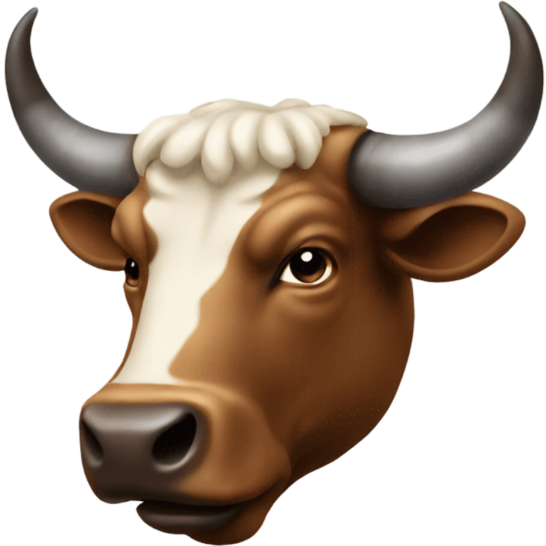 A bull head on emoji