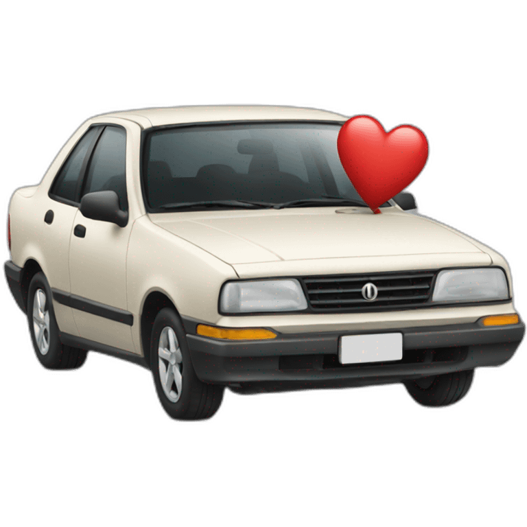 the car that carries the heart emoji