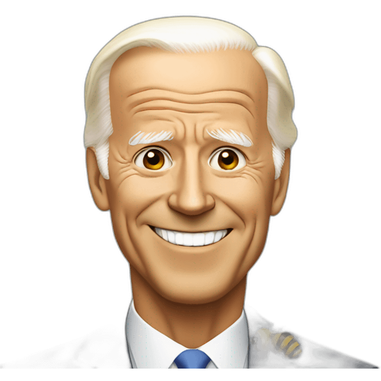 biden with a bee emoji