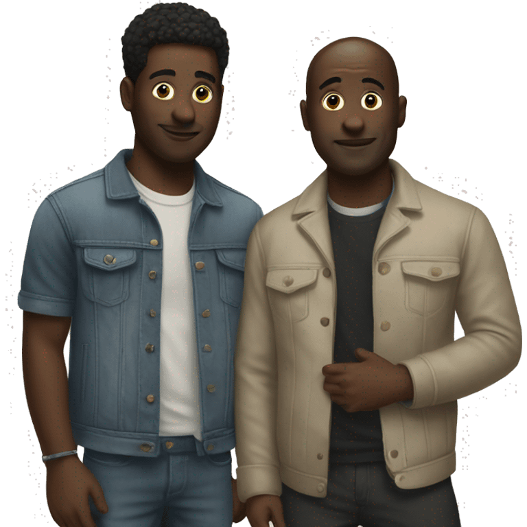 Two friends at a gallery emoji