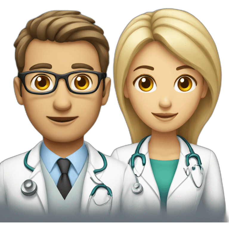 man and woman eye doctor emoji