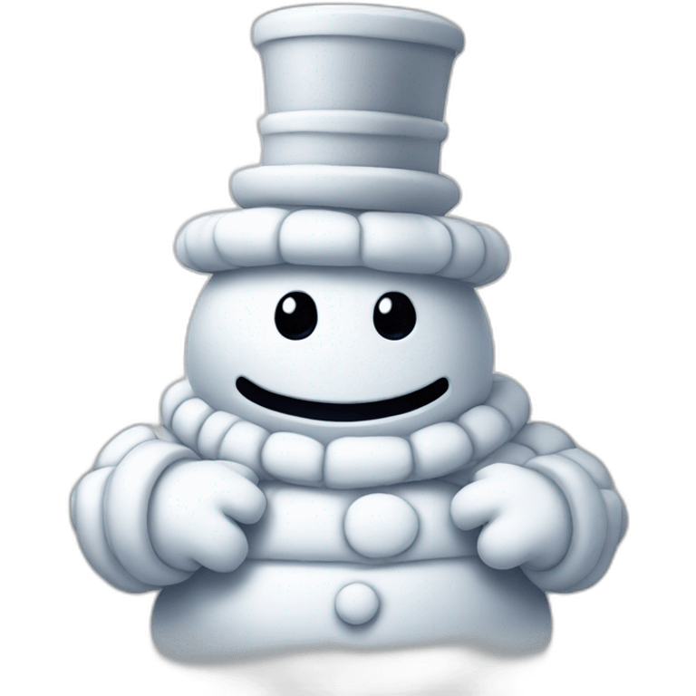 michelin man christmas snowman emoji