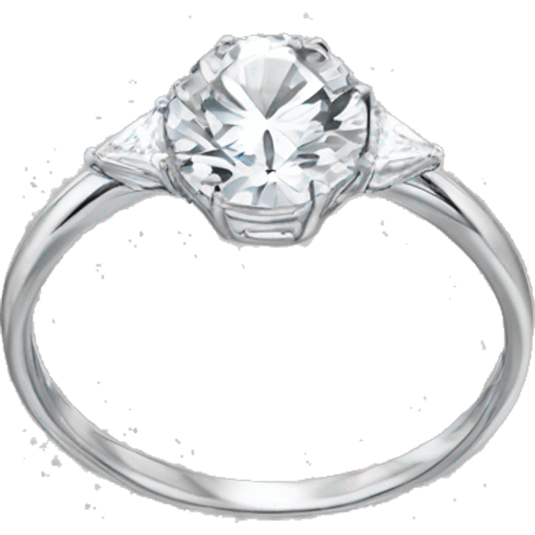 Ring with 5c diamond emoji