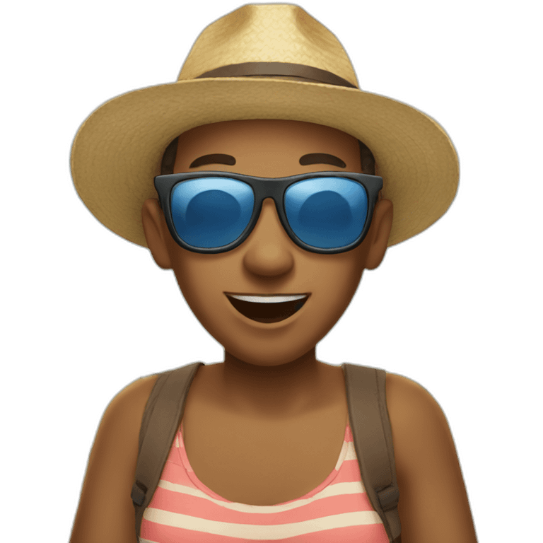 icon on vacation emoji