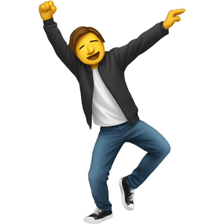 person doing the dab emoji