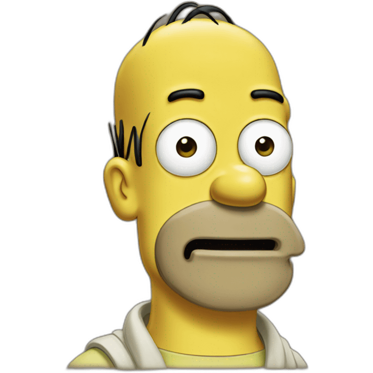 homero simpsons chinese face emoji