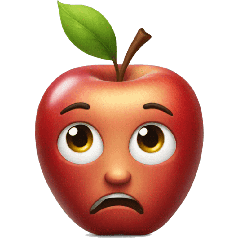 realistic apple emoji