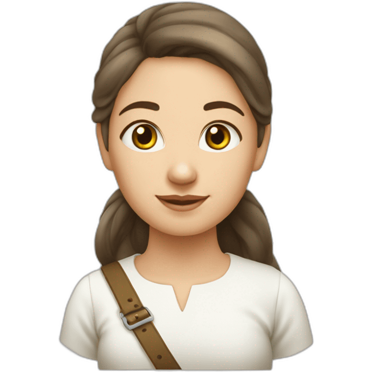 Chèvre avec une fille emoji