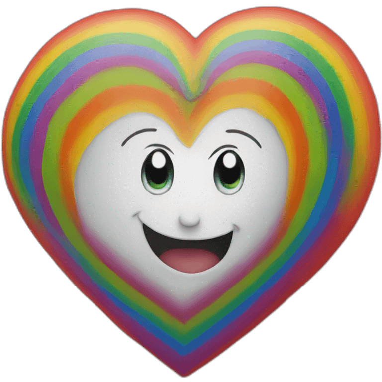 heart with pride rainbow emoji