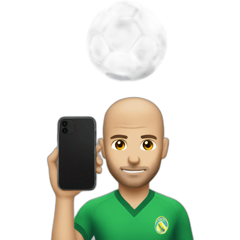 phone on head zidane emoji