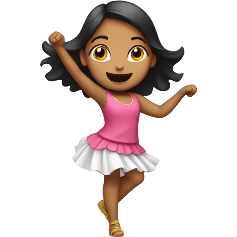 Niña bailando emoji