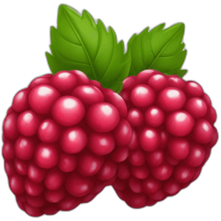 Une framboise rouge emoji