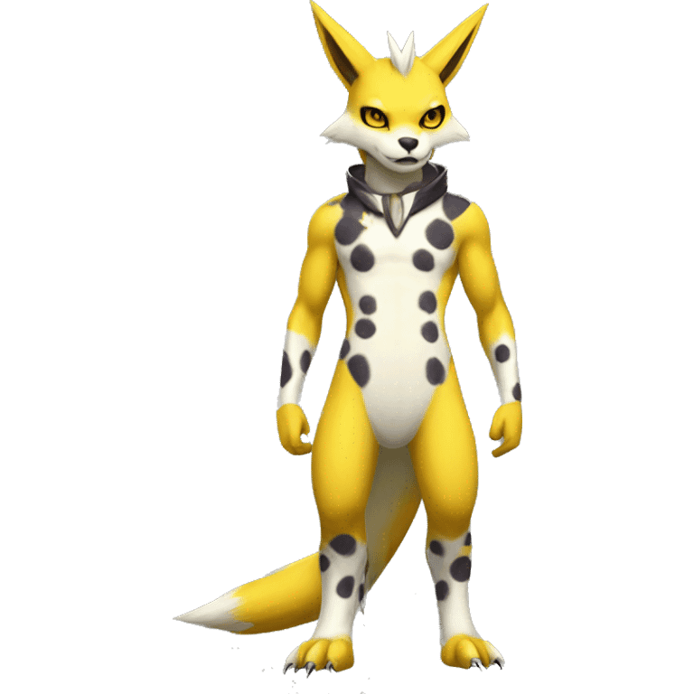 Lombax-Renamon full body with spots emoji