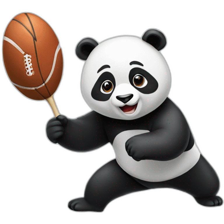 a panda playing sport emoji