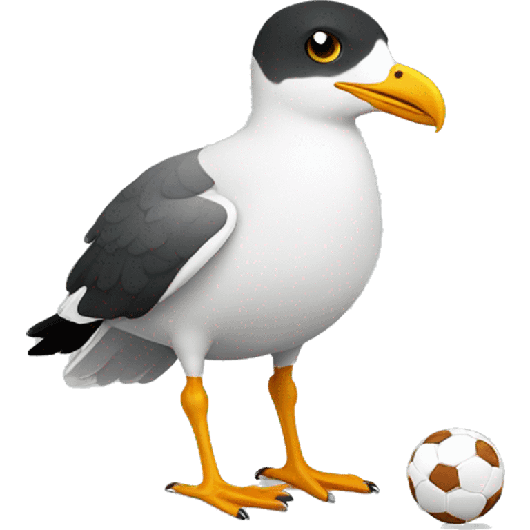 saegull with soccer ball emoji