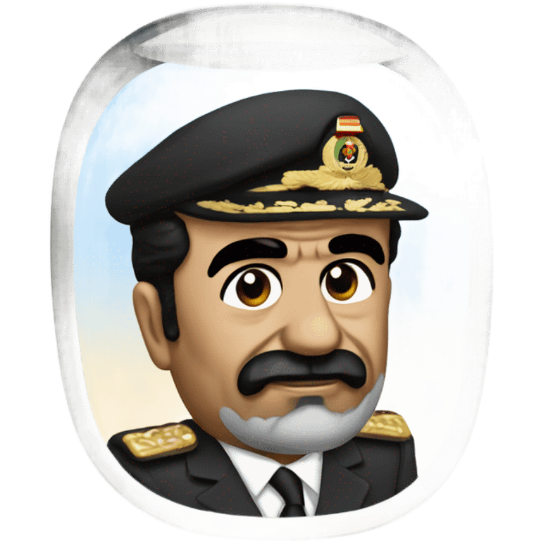 Saddam Hussein on a plane  emoji