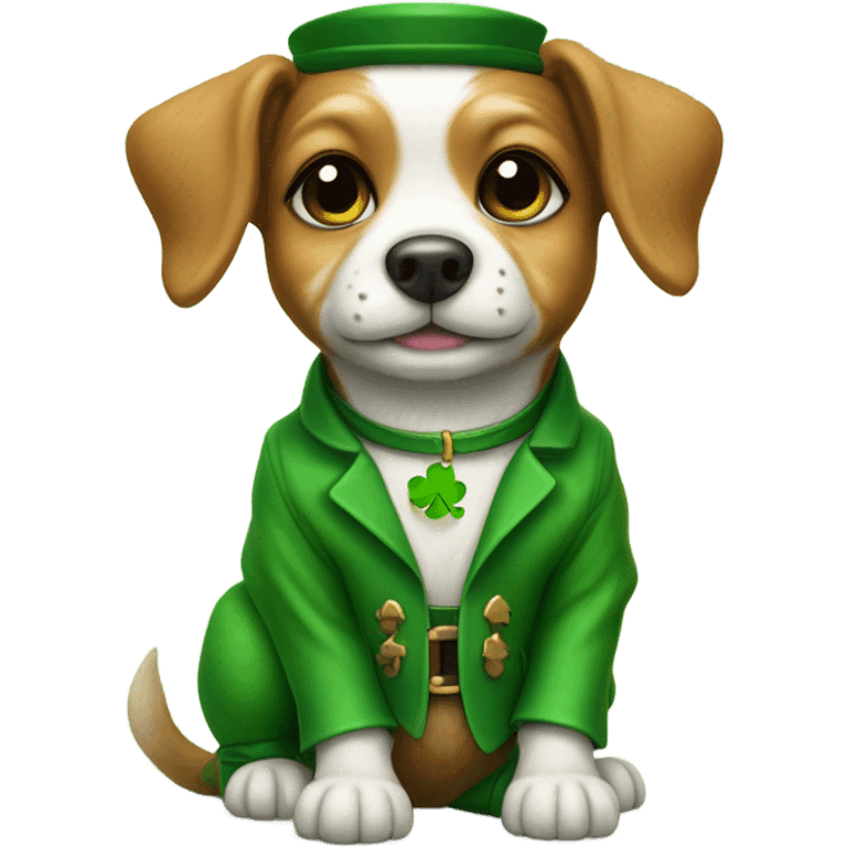 Leprechaun dog emoji