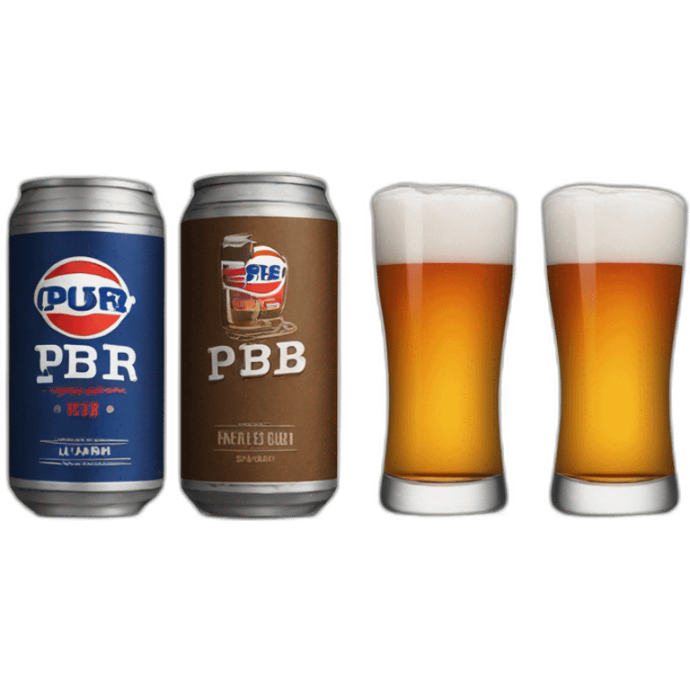 pbr tallboy and whiskey shot emoji